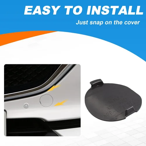 Vista 6 de Cubierta de gancho de remolque delantero Tapa de ojo de remolque Compatible con Mazda CX-5 2017 2018 2019 2020 2021 KB8A50A11 KB8A50A11BBB