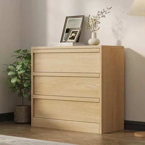 Vista 15 de Garvee Cómoda 4 para dormitorio, cómoda de 39.3 pulgadas de alto, cajón vertical independiente con almacenamiento, almacenamiento de madera