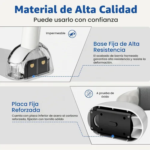 Vista 6 de DOZAWA - Rieles de seguridad para inodoro para personas mayores, barra de asistencia plegable resistente