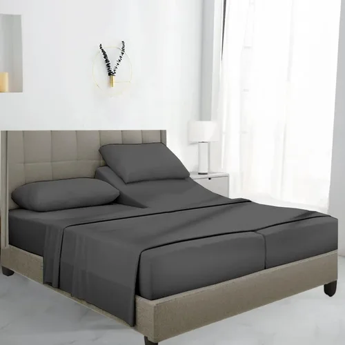 Vista 26 de SKY BEDDINGS Juego de sábanas individuales – Sábanas 100% algodón para cama individual – Juego de sábanas de 600 hilos individual con bolsillo Blanco