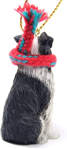 Vista 2 de Conversation Concepts Border Collie - Adorno de Navidad en miniatura, ¡encantador!