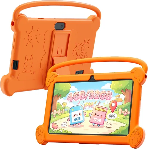 Vista 9 de DIGITHINK Tableta para niños de 7 pulgadas 3-9 con funda protectora, 4 GB (2 GB+2 GB expandir) RAM 32 GB ROM, tabletas para niños, dispositivo