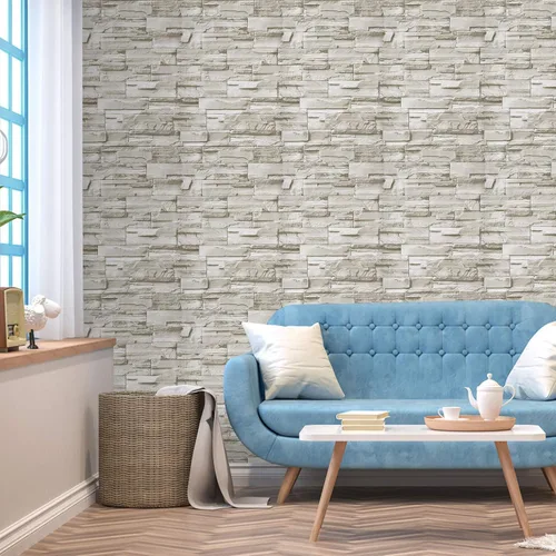 Vista 5 de WENMER Papel tapiz de ladrillo 3D para despegar y pegar de 17.7 x 78.7 pulgadas, papel tapiz de ladrillo sintético, autoadhesivo, extraíble, papel
