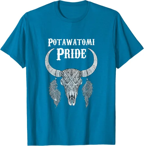 Vista 8 de Potawatomi Pride Tribe Native American Indian Buffalo Camiseta