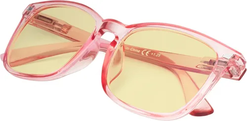 Vista 37 de Gafas de lectura cuadradas de gran tamaño con bloqueo de luz azul para mujeres y hombres