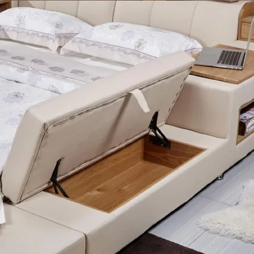 Vista 4 de QIAO[2 piezas] Soporte de elevación plegable de 80 grados, bisagra de resorte negra, ampliamente utilizado para elevadores de sofás, bisagras
