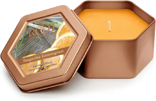 Vista 19 de Root Candles Velas Aromáticas Mezcla de Cera de Panal Vela Artesanal Premium, Veriglass Pequeño, Limón y Bergamota