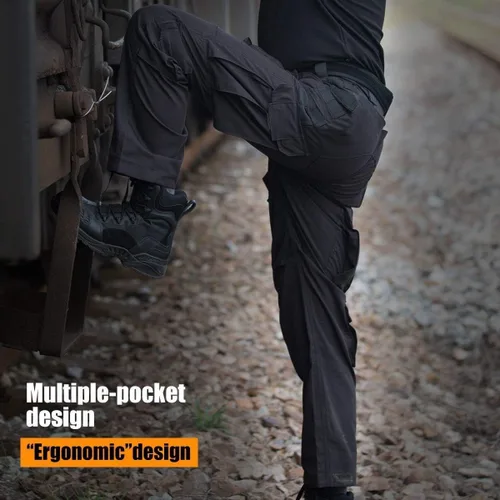 Vista 5 de Free Soldier - Pantalones tácticos tipo cargo para hombre para uso en exteriores
