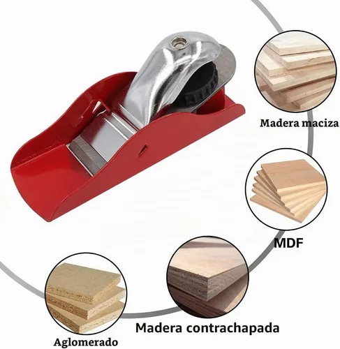 Vista 7 de Mini cepilladora de madera ajustable de 3-1/2 pulgadas, mini cepilladora de mano para carpintería, plano de bloque, avión de mano pequeño