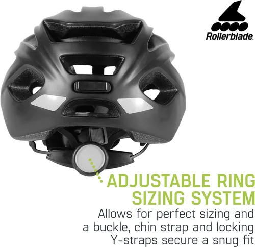 Vista 4 de Rollerblade - Casco de patinaje, unisex, negro