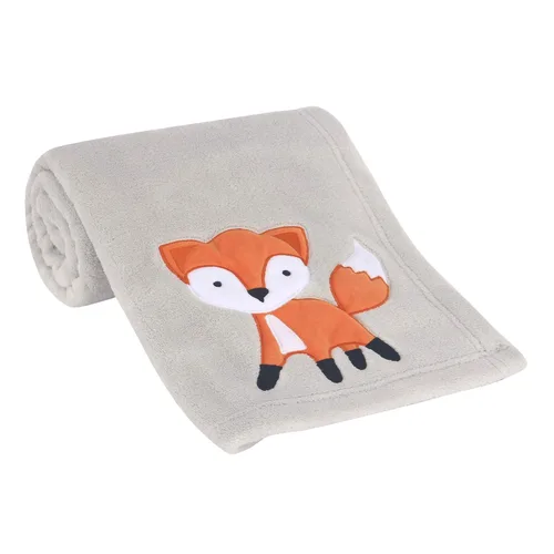 Vista 2 de Bedtime Originals Woodland Friends - Manta para bebé, color gris
