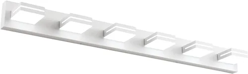 Vista 34 de SineRise - Moderna lámpara LED para tocador de baño (2 luces, 39.4 cm, regulable), iluminación de pared de baño moderna de acrílico cepillado sobre