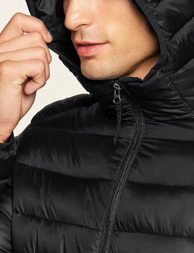 Vista 5 de TSLA - Chaqueta acolchada, ligera y plegable para hombre, ideal para invierno, impermeable