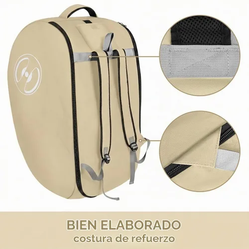 Vista 5 de YOREPEK Bolsas acolchadas para asiento de automóvil para viajes aéreos, se adapta al asiento de automóvil Doona con base isofix, mochila resistente