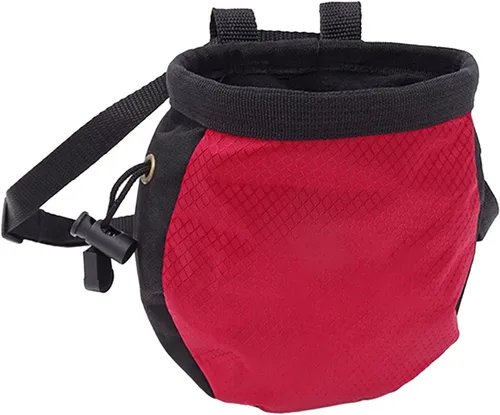 Vista 8 de Bolsas de tiza de escalada,Sin fugas Rock Climbing Strawstring Bag Drawstring Magnesia Sack,Equipo de equipo de escalada