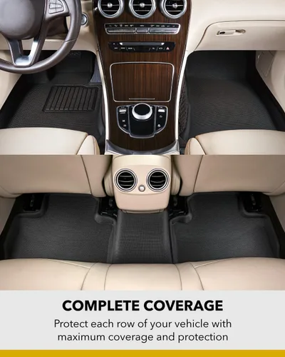 Vista 2 de 3D MAXpider Mercedes Benz Clase C/C 63 AMG Sedan (W205) 2015-2021 / C 450 AMG Sedan (W205) 2016 / C 43 AMG Sedan 2017-2021 Kagu Negro R1 R2