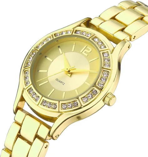 Vista 2 de Reloj de pulsera impermeable para mujer, pequeño y delgado, analógico, reloj de cuarzo, delicado regalo de Navidad