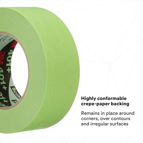 Vista 4 de 3M – Cinta de enmascarar 401+, color verde, varios tamaños, Verde, 12