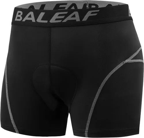 Vista 17 de baleaf Pantalones cortos de ciclismo acolchados 3D para hombre, ropa interior de ciclismo MTB Liner