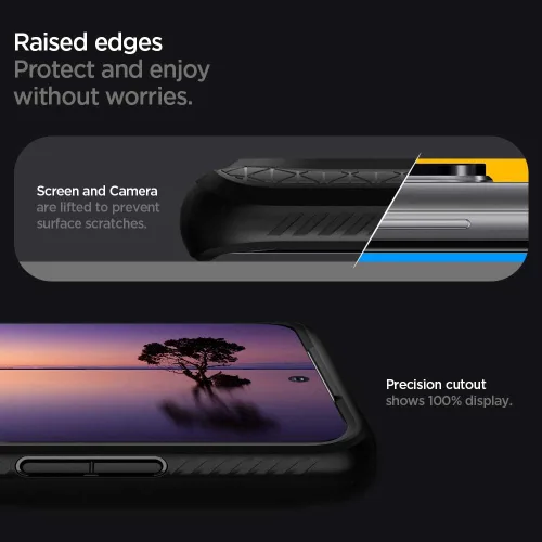 Vista 7 de Spigen Liquid Air Armor - Funda diseñada para Samsung Galaxy S20 Ultra/Galaxy S20 Ultra 5G (2020), color negro mate Air Cushion Tech, Sound Tunnel
