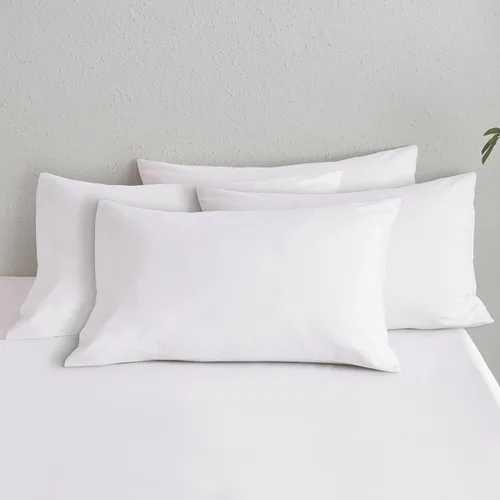 Vista 32 de MooMee Juego de 2 fundas de almohada de cuadros 100% algodón lavado con textura parecida al lino, transpirable, duradera, suave y cómoda