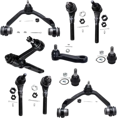 Vista 185 de Detroit Axle - Kit de suspensión delantera de 10 piezas para Chevrolet Trailblazer GMC Envoy 2004-2007 2005 2006 Soportes de brazo de control