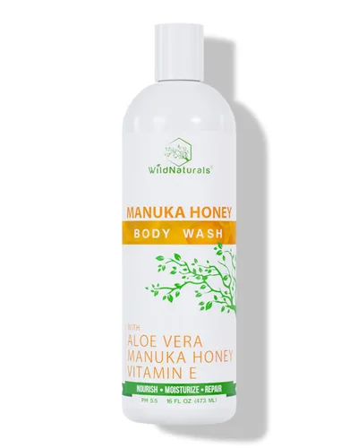 Vista 11 de Jabón corporal exfoliante natural para mujeres, gel de baño orgánico sin sulfato, jabón corporal limpio y vegano para pieles sensibles con aloe