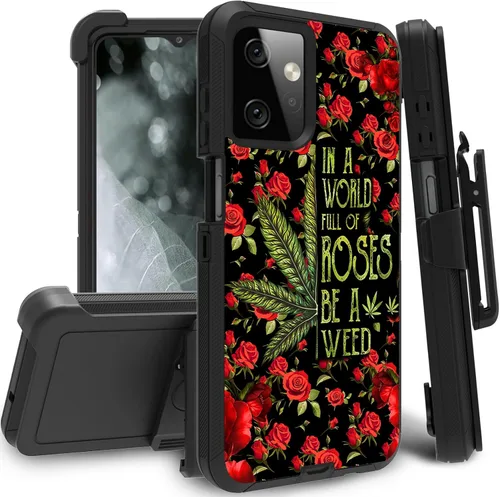 Vista 73 de Funda para Motorola Edge 2021 / Moto Edge 5G UW, protección resistente de 3 capas híbridas a prueba de golpes con funda de clip para cinturón