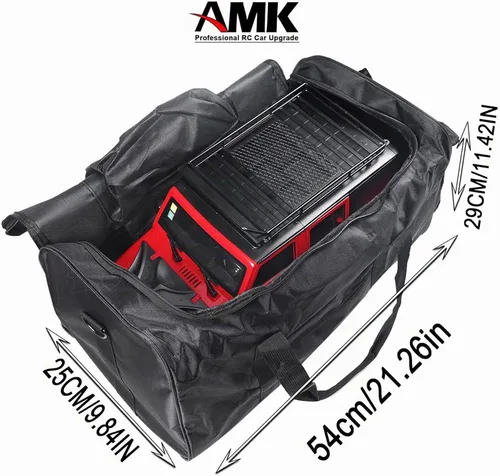 Vista 2 de Multibolsillo RC Car Duffel Bolsa de almacenamiento impermeable para 1/10 RC Crawler Drift Car Axial SCX10 90046 D90 TF2 MST Tamiya CC01 HSP Bolsa B