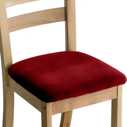Vista 7 de Juego de 6 fundas de terciopelo para sillas de comedor, fundas elásticas para asiento de silla de comedor, fundas extraíbles y lavables, protectores
