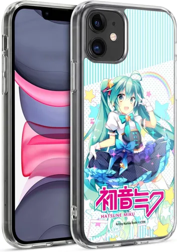 Vista 138 de Head Case Designs Licencia Oficial Hatsune Miku Gráficos Lindos Carcasa de Gel [Protección de Grado Militar] Compatible con Apple iPhone 7