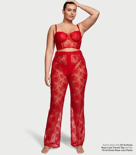 Vista 3 de Victoria's Secret VS Archives Rose Lace Corset Top, lencería para mujer (32B-38DD)