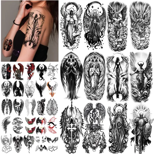 Vista 12 de 77 hojas de tatuajes temporales del 4 de julio para adultos y niños, tatuajes falsos patrióticos del Día de la Independencia de Estados Unidos