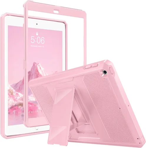Vista 21 de MoKo Funda Compatible con iPad 9.7 de 2018/2017 6ª/5ª Generación - [Resistente] Funda Híbrida Protectora de Cuerpo Completo a Prueba de Golpes