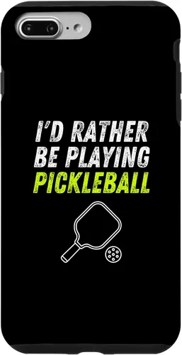 Vista 12 de iPhone 16 I'd Rather Be Playing Pickleball Phone Case Funny Pickleball Case