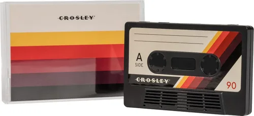 Vista 13 de Altavoz portátil inalámbrico Bluetooth de cinta de casete Crosley CR3045BK-CS, diseño clásico en negro