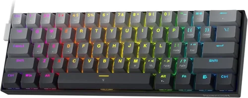 Vista 12 de Redragon K617 HE Teclado Gaming de Activación Rápida, 60% 61 Teclas Teclado Mecánico Cableado con Activación Hiper-Rápida, Interruptor Magnético