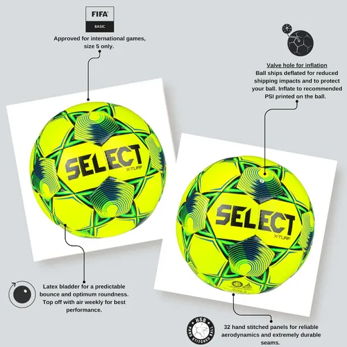 Vista 2 de Select X-Turf - Balón de fútbol