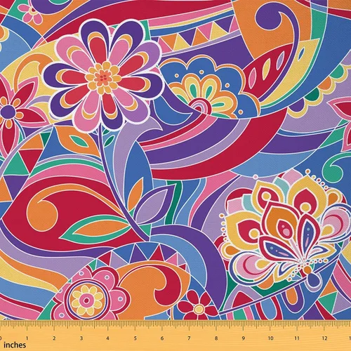 Vista 18 de Castle Fairy - Tela decorativa con flores Mandala de Castle Fairy por The Yard, diseño rústico de diente de león floral naturaleza planta