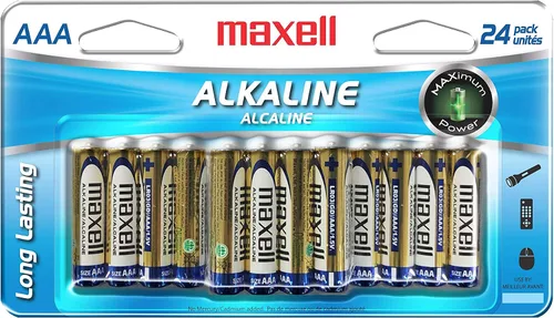 Vista 3 de Maxell 723815 Pilas alcalinas AAA de larga duración de alto rendimiento, paquete de 36, computadora