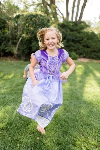 Vista 4 de Little Adventures Disfraz de princesa de amuleto morado