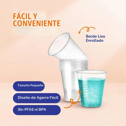 Vista 2 de Stack Man Caja de vasos desechables de plástico transparente de 2,500 – 3 onzas, paquetes de 100 unidades (25/100)