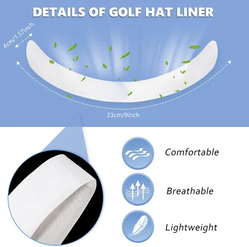 Vista 2 de Gorro de golf con forro absorbente para béisbol