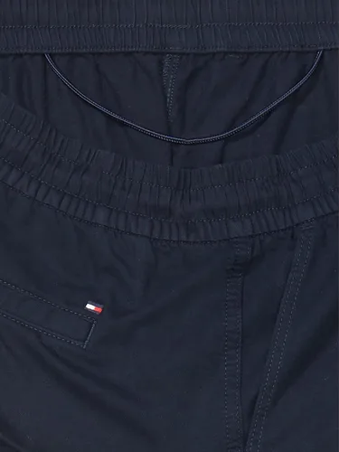 Vista 4 de Tommy Hilfiger Pantalón de algodón y lino con cordón para mujer con trabillas para dominar