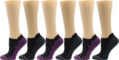 Vista 39 de Dr. Motion Calcetines de compresión de corte bajo para mujer, paquete de 2