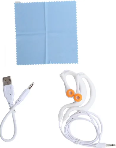 Vista 3 de Keenso Reproductor de música FM de 4 GB, reproductor de MP3 portátil de deportes de buceo con auriculares para música de buceo
