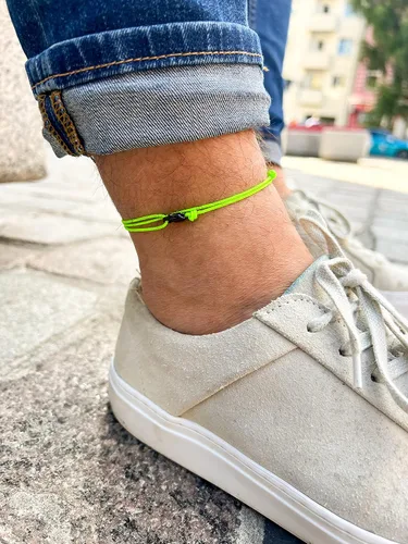 Vista 55 de Made by Nami Surfer Anklet with Snap Hook Clasp Waterproof & Adjustable Thin String Ankle Bracelets for Women and Men Handmade Jewelry for Beach and