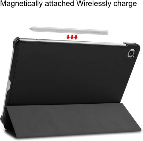 Vista 5 de Funda inteligente para Samsung Galaxy Tab S6 Lite de 10.4 pulgadas (modelos 2024/2022/2020), funda ligera con soporte triple y apagado automático
