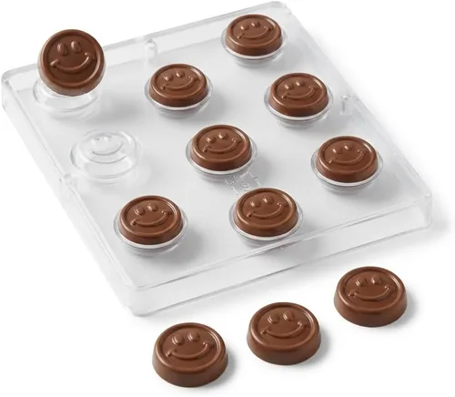 Vista 2 de Molde de caramelo de chocolate con cara sonriente de cara sonriente Candy Making 181