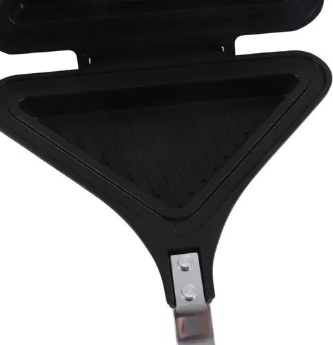 Vista 5 de Sartén doble de aleación de aluminio antiadherente de doble cara para hacer sándwiches para panqueques para sándwiches, panqueques para el hogar
